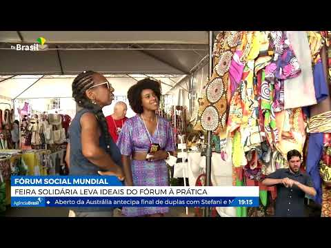 Feira solidária leva ideias do Fórum Social Mundial à prática