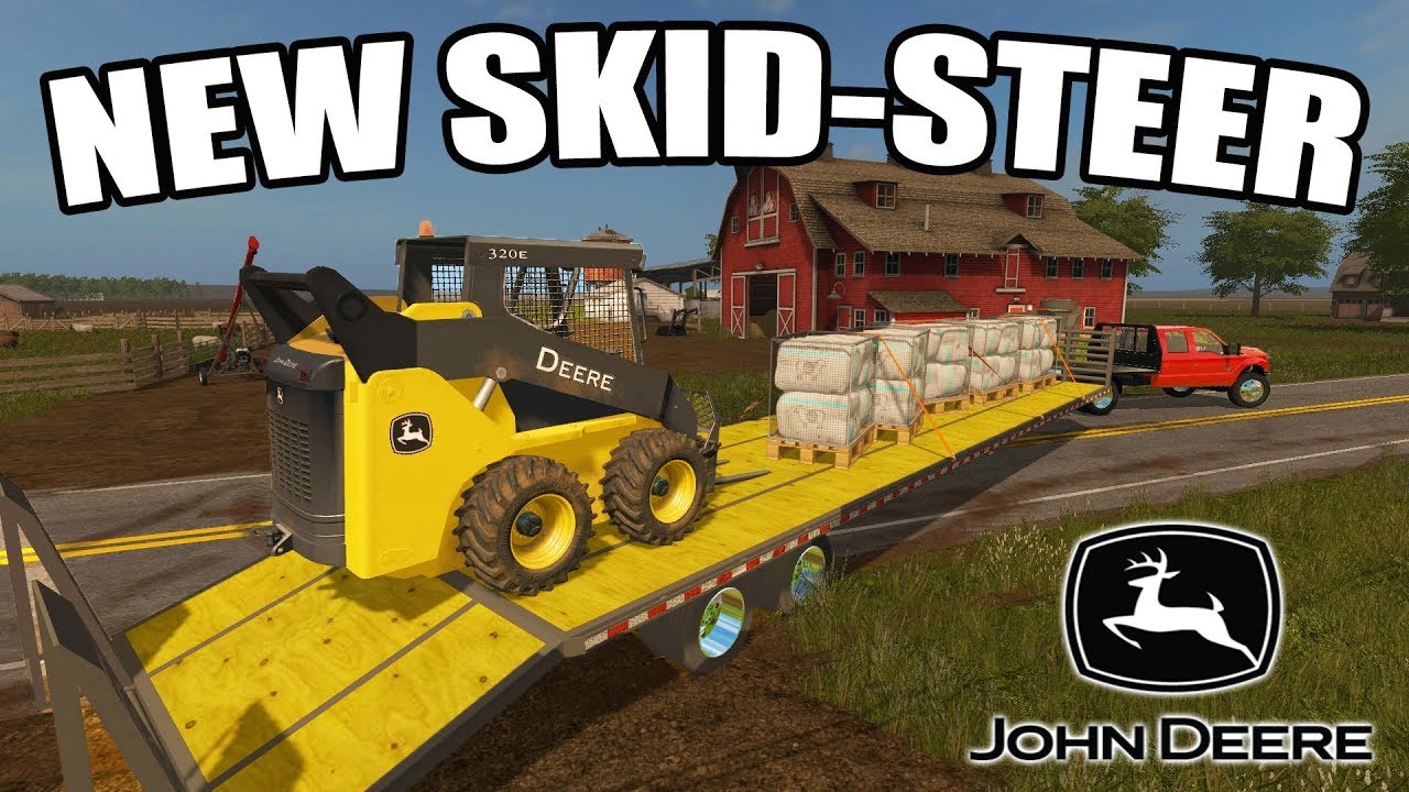 lets play a little game FARMING SIMULATOR 2017 | NEW JD SKID LOADER + SELLING A LOT OF SHEEP WOOL | CANADA EP #6
