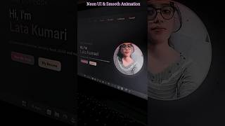 🔥 Animated Portfolio Website | React + Tailwind + Framer Motion #shorts