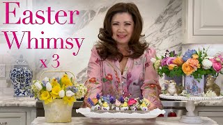 Three Whimsical Easter Floral DIY Projects #easter #floralarrangements