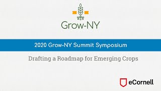Drafting a Roadmap for Emerging Crops, Grow-NY Summit Panel