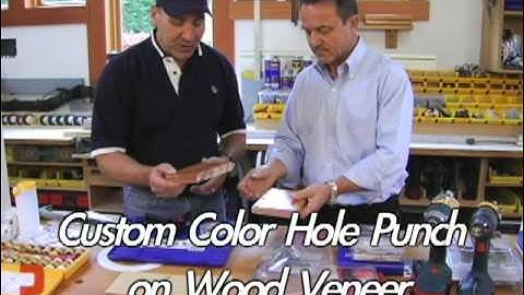 Richelieu Hardware - Punch Tool For Personalized FastCaps: On wood veneer