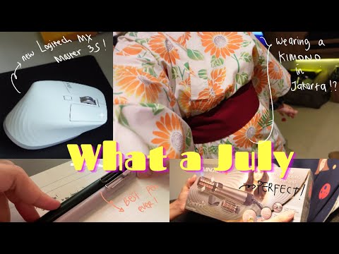 July Vlog | MX Master 3S, Kimono in Jakarta, Best Uni Pen ever, Dyson alternative hair blower