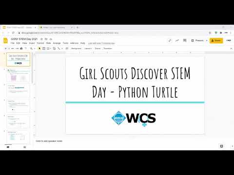 Girl Scouts Discover STEM Day 2021: Python Turtle Tutorial