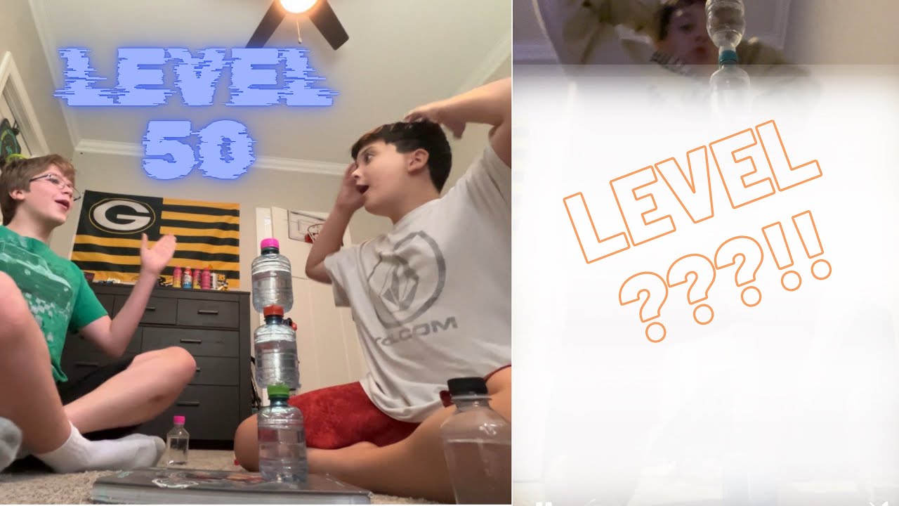Water Bottle Flip Trick Shots 9 from level 1 to Level ???!! (Ft. 