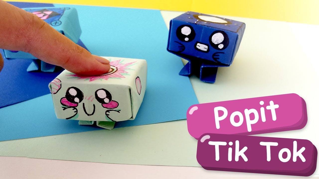 Popit box origami | Popit box origami tik tok | DIY Simple dimple | DIY ...