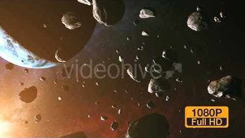 Sci-Fi Space Asteroids Meteor - Motion Graphics - Videohive - Royalty Free Footage