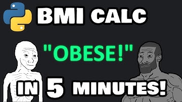 Create a BMI calculator with Python in 5 minutes! 💪