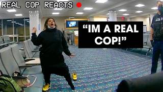 What Happens When A Fake Cop Tries To Fight A Flight Attendant