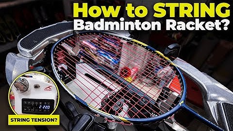 How to String a Badminton Racket ? | Detailed Process ! #badminton #repairs