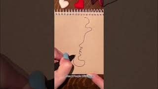 Draw Two People with One Line 👀