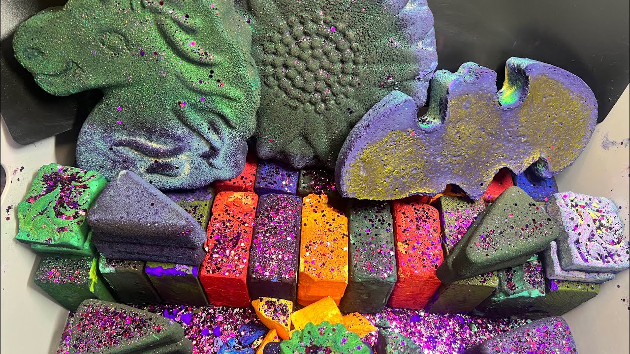 20+ Dyed Chalk Blocks 20+ Reforms ASMR YouTube