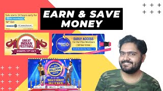 Amazon Great Indian Festival & Flipkart Big Billion Days 2020 | Earn & Save Money too🔥 screenshot 2