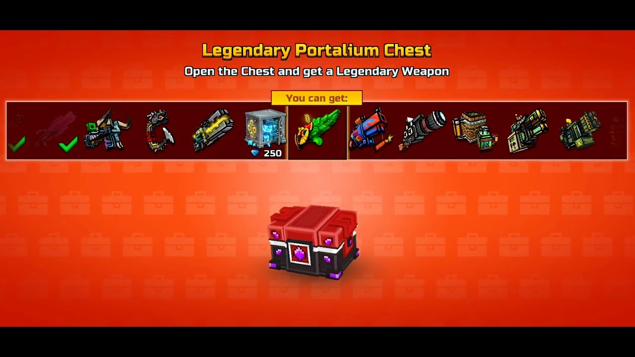 Opening Legendary Portalium Chest | Pixel gun 3d