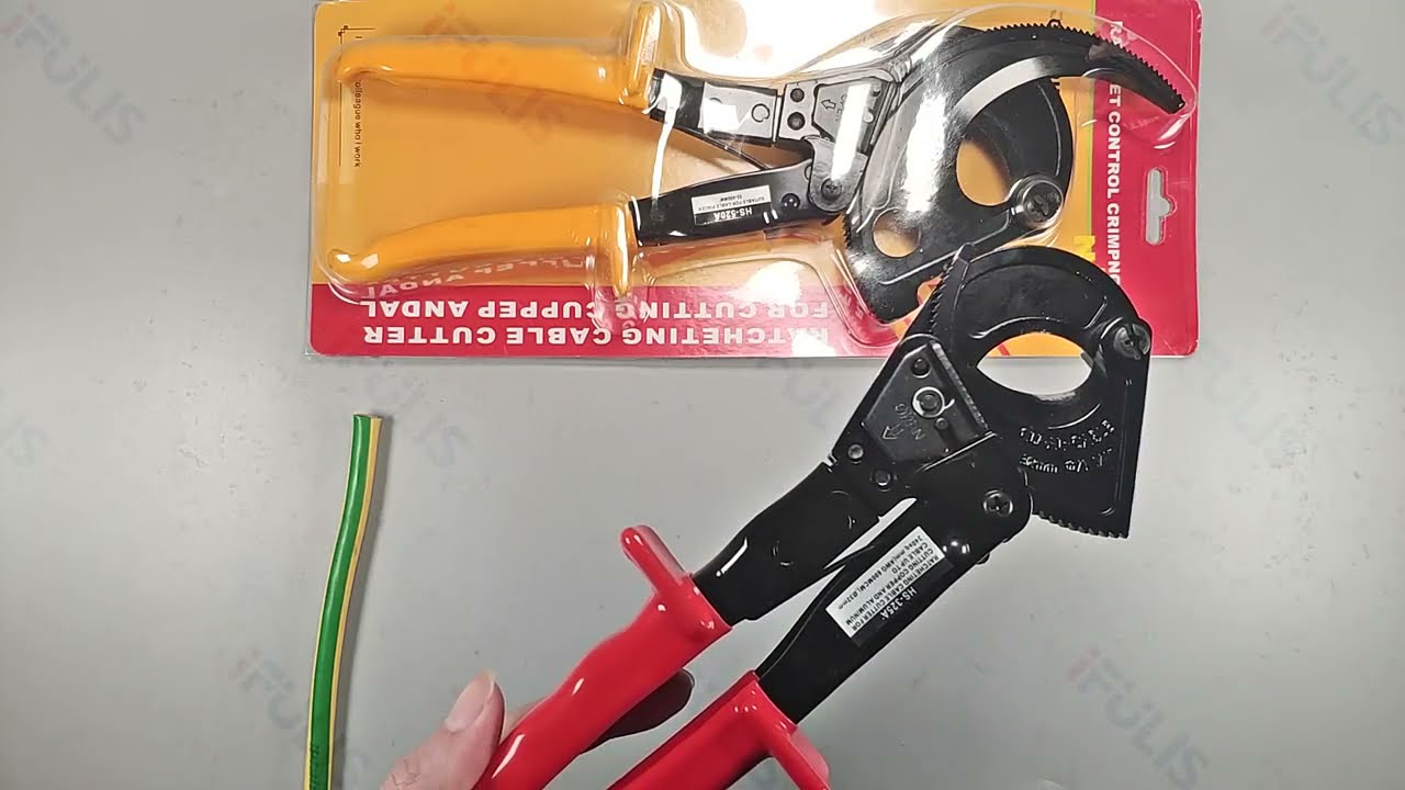 HS325A Ratchet Cable Cutter Tools HS520A Wire Cutter Plier YouTube