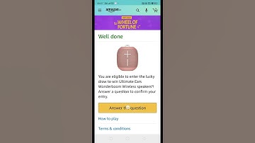 Amazon quiz answers today l Amazon Wheel of Fortune win One plus TV l Amazon quiz answers.