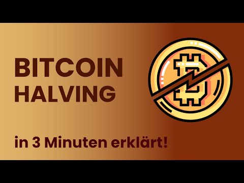Was ist das BITCOIN Halving? Bitcoin Halving erklärt in 3 Minuten!