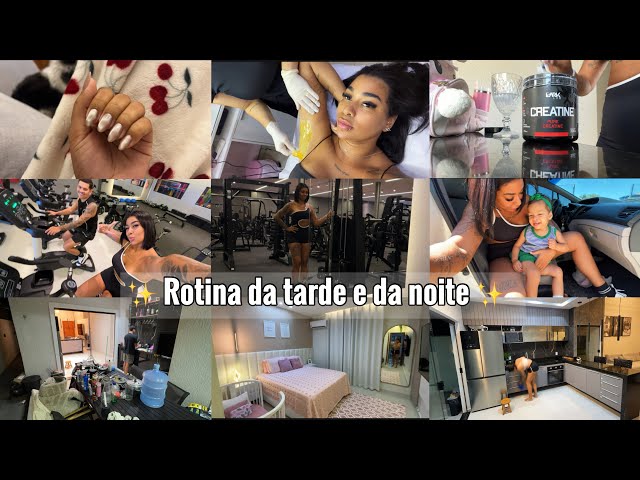 VLOG: Nossa Rotina| Unha + depilação| Mudei de academia| Treino + Colocando a casa pra dormir ✨