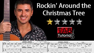 Rockin' Around the Christmas Tree by Johnny Marks | Classical Guitar Tutorial + Sheet & Tab