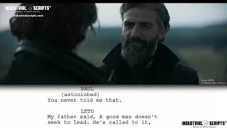 Classic Movie Scenes: DUNE (2021) // Father Son Talk Scene / Script-to-Screen