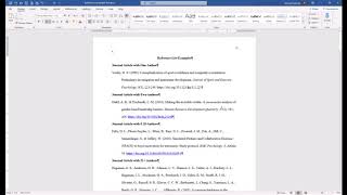 APA References Page Formatting and Example