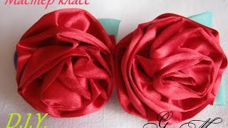 Роза канзаши из атласной ленты своими руками, мастер-класс Роза канзаши из атласной ленты своими руками, мастер-класс