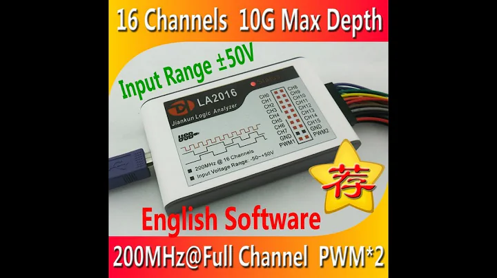 USB Logic Analyzer 200M max sample rate,16Channels,10B samples