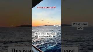 Catching the sunrise on a cruise ship, in the middle of the ocean, will change you!!!
