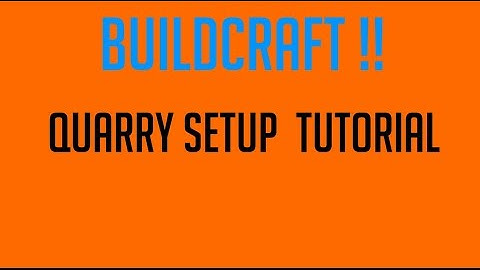 minecraft buildcraft quarry tutorial | full setup + hd