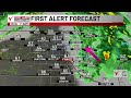 VNN Tonight - Tomorrow Forecast: Cool, quiet night before Monday's weather maker arrives