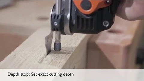 Depth stop: Set exact cutting depth