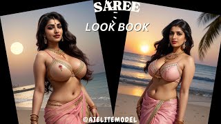 [4K] Saree Sway: Ai Beauty In Traditional Indian Attire | Ai Art Indian Look Book #Saree #Ai