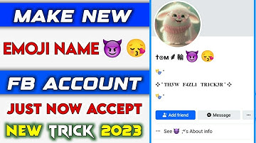 How to Create Invalid Emoji Name On Facebook Account 2023 | Make Invalid Emoji Name Facebook Account