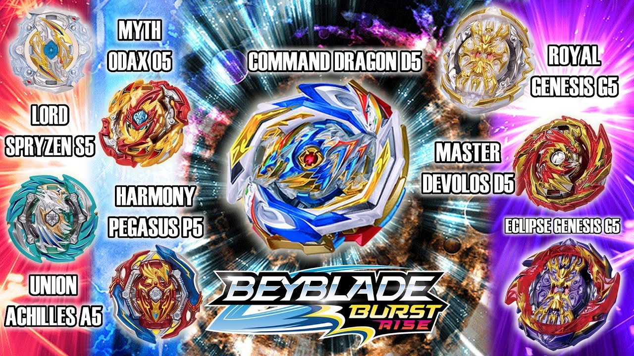  Beyblade Burst Rise Hypersphere Command Dragon D5