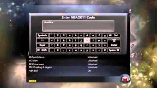 NBA 2K11 Cheat Codes