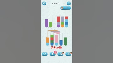 water sort puzzle game level 71 Numpuz #androidgames #funnygaming #androidgameplay #puzzle #shorts