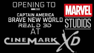 Opening to Captain America: Brave New World (3D) (2025) At Cinemark XD