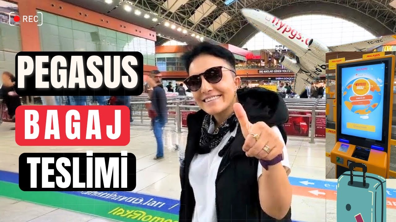 Sabiha Gökçen Havalimanında Kolay Bagaj Teslimi  Ve Checkin İşlemleri @PegasusAirlines
