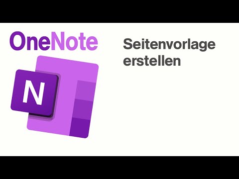 OneNote Seitenvorlage - YouTube