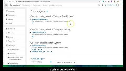 Moodle Quiz Setup: Step 2 - Adding questions