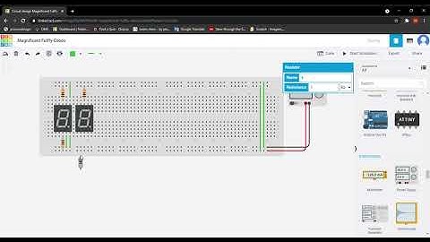How to make digits with 7 - segment display in Tinkercad