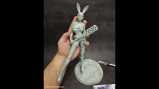 Assembly Of Fdm 3D Printed 3D Model Of Bdsm Queen Lara