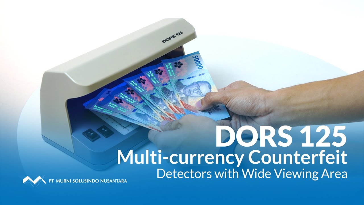 DORS 125 Multi-Currency Counterfeit Detector with Wide Viewing Area | PT Murni