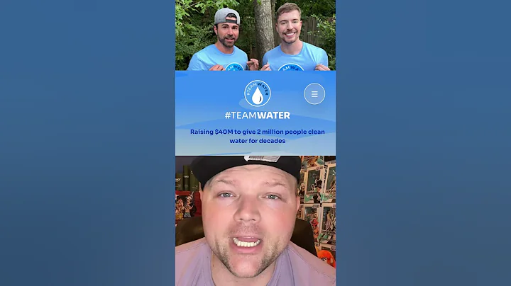Mr Beast raised 10 million years of free water to people🚨 #mrbeast #teamwater #shorts