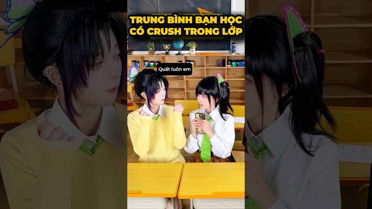 Trung bình con gái có crush trong lớp😂 -Lớp học Diệt Quỷ#cosplay #shorts #minnacosplay