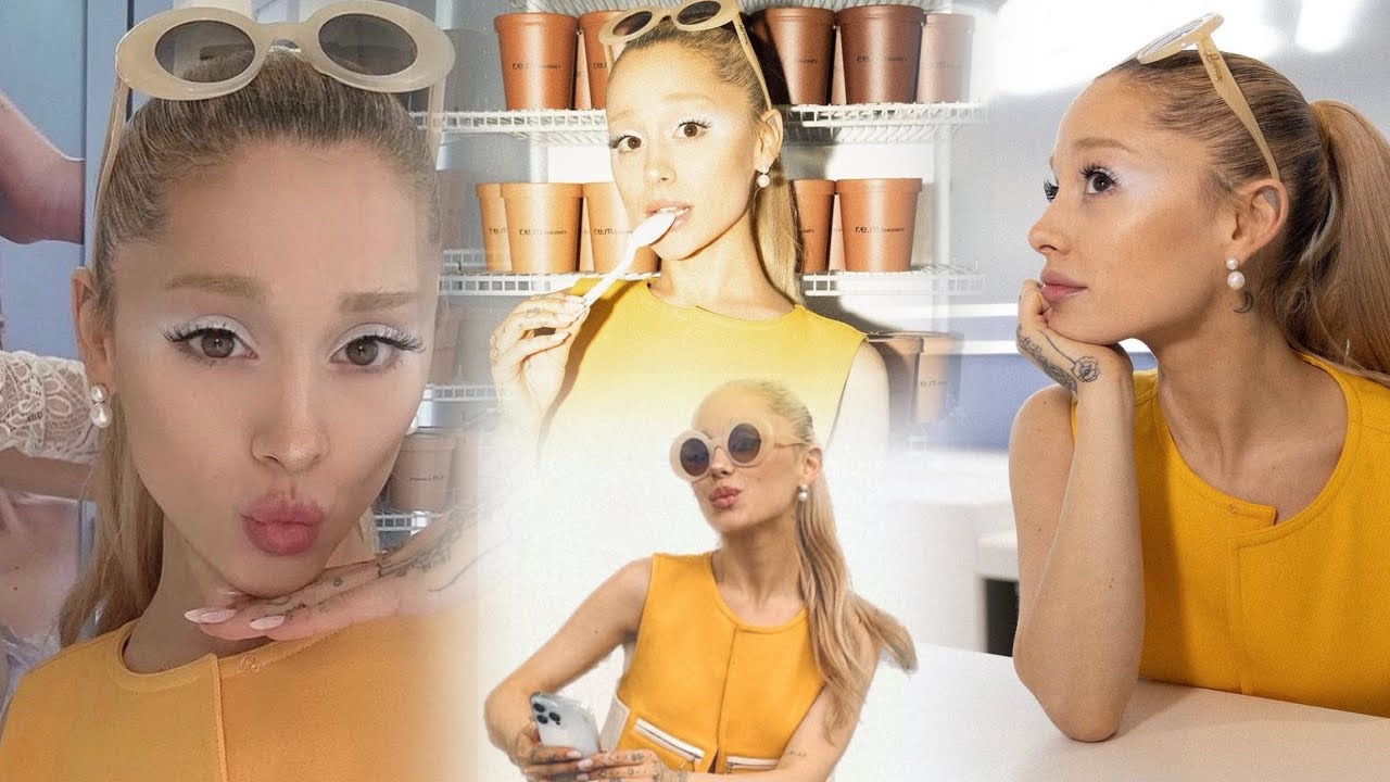 Ariana Grande meeting fans at Sweetener Shoppe by r.e.m. beauty 29/8/23