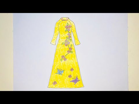Video VẼ ÁO DÀI TRUYỀN THỐNG VIỆT NAM PHẦN 1 | draw... - youtube
