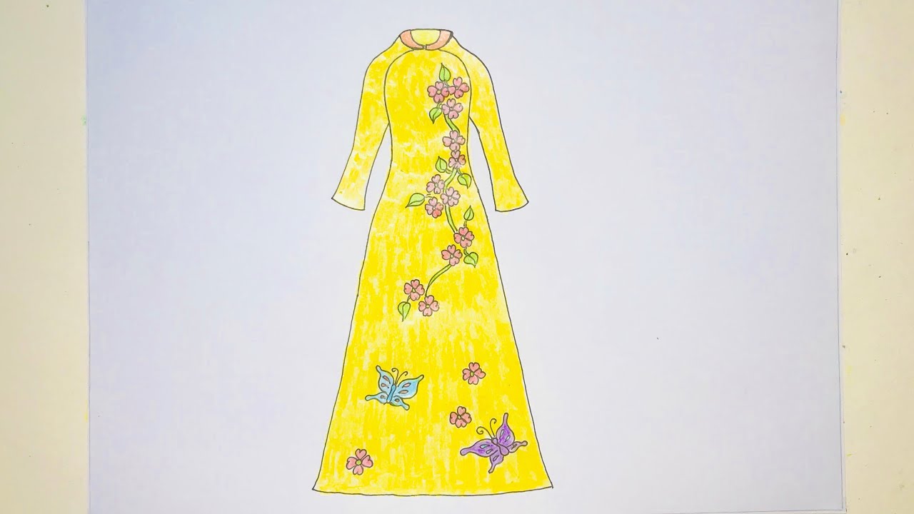 Vẽ Áo Dài Truyền Thống Việt Nam Phần 1 | Draw Vietnamese Traditional Long  Dress - Youtube