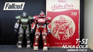 Fallout Nuka World T-51 Nuka Cola power armor pack figure by Threezero Unboxing & Review