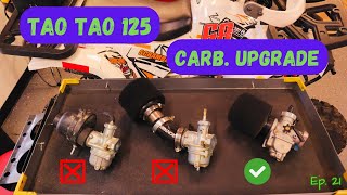 TAO TAO ATV Nibbi Carb Upgrade & Homemade Airbox